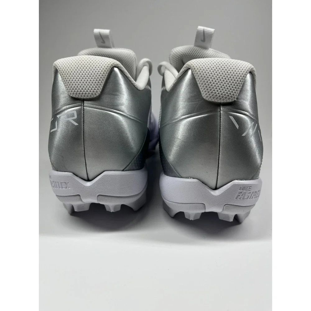 Nike Vapor Edge Shark 2‎ Football Cleats Men's 16 Metallic Silver/White